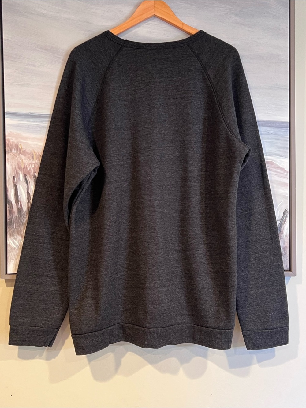 Marine Layer Men’s Sweatshirt XL Crew Neck Pullover Fleece Soft Cozy Casual Gray - Picture 10 of 11